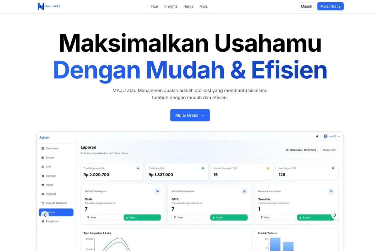 Maju Apps - Point of Sale (POS)